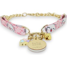 Özbience Sevimli Kedi ve Küçük Irk Köpek Kolyesi, Renkli Tasma, Güvenli ve Şık