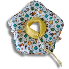 Özbience Space Desenli Kedi ve Köpek Koruyucu Yaka, Şık ve Konforlu Tasarım