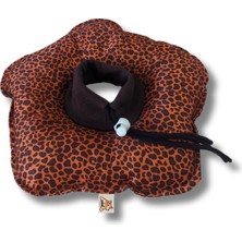 Özbience Leopard Desenli Kedi ve Köpek Koruyucu Yaka, Güvenli ve Şık Tasarım