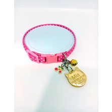 Özbience Renkli Güvenlik Kilitli Kedi Tasması ve Isimlik Seti