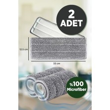 Allians Yedek Mikrofiber Bezler 2'li Set, Flat Tablet Mop Uyumlu