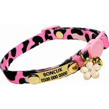 Özbience Güvenlikli Sabit Künyeli Kedi Tasması, Zımbalı Model, Rahat ve Şık Tasarım