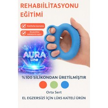 Allians Mavi Silikon El Bilek ve Parmak Güçlendirme Egzersizi Seti