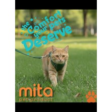 Özbience Kedi Gezdirme ve Tasma Seti 2’li, Koyu Yeşil, Rahat ve Güvenli Kullanım