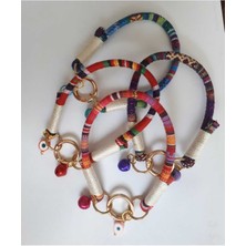 Özbience Bohem Kilim Desenli Kedi Tasma Seti, Şık ve Rahat Kullanım Için Ideal