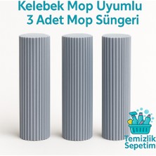 Allians Yedek Sünger Başlık 28 Cm, Kelebek Mop Uyumlu, 3 Adet Set