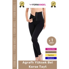 Form Angel #tayt Iç Göstermeyen Karın Mide Bel Toparlayan Sıkılaştıran Kadın Spor Agraflı Yüksek Bel Korse Tayt