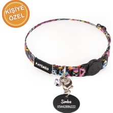 Özbience Ayarlanabilir Kedi Boyun Tasması, Güvenlik Kilitli, Çıngıraklı, Künye Hediyeli