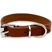 Özbience Gerçek Deri Taba Kedi Tasması, Garantili ve Kopmaz Boyun Tasma