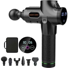 Allians Şarjlı Masaj Aleti, 6 Başlıklı, Sporcu ve Rahatlatıcı Kullanım