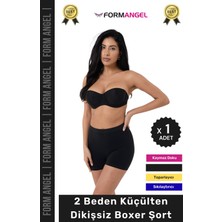 Form Angel #şort 2 Beden Küçülten Toparlayıcı Bel Sıkılaştırıcı Şekillendirici Yüksek Bel Dikişsiz Boxer Şort