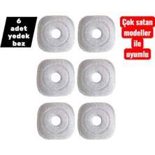 Allians Çift Fonksiyonlu Temizlik Seti, Yedek Paspas ve Mop Bezi 6'lı