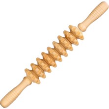 Allians Medikal Ahşap Masaj Merdanesi Bel Boyun Sırt Bacak Rahatlatıcı