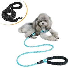 Özbience Reflektörlü Fosforlu Köpek Gezdirme Tasma Kayışı, Metal Kancalı, 130 cm