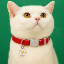 Özbience Renkli Sallantılı Kedi Tasması, Ayarlanabilir, Çıngıraklı, Güvenlik Tokası