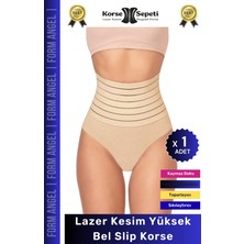 #korse Vücut Şekillendirici Karın Bel Toparlayıcı Lazer Kesim Yüksek Bel Slip Korse - 1 Adet