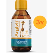 Argivit Classic 150 ml Şurup - 3 Adet (450 Ml) - Dezenfektan Hediyeli (%72 Alkol)