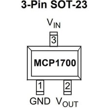 MCP1700T-3002E/TT Sot-23-3 Smd 3V Voltaj Regülatörü