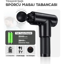 Allians Darbeli Titreşimli Şarjlı Sporcu Masaj Aleti Kas Rahatlatıcı