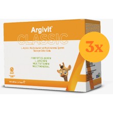 Argivit Classic 30 Saşe - 3 Adet (90 Saşe) - Dezenfektan Hediyeli (%72 Alkol)