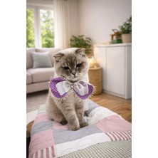 Özbience Renkli Kedi ve Köpek Yakalığı, Papyonlu, Rahat ve Ayarlanabilir Tasma