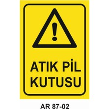 Outdoor One İŞ GÜVENLİĞİ UYARI LEVHASI 1 ADET PVC 21 X 29CM
