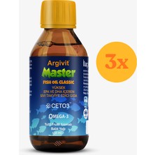 Argivit Master Fish Oil Classic Balık Yağı 150 ml - 3 Adet (450 Ml)
