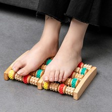 Allians Ahşap Silindirli Ayak Masaj Aleti, Doğal Refleksoloji Rulosu