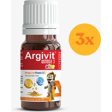 Argivit Ostosse3 Kids 10 ml Damla - 3 Adet (30 Ml)