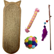 Özbience Eğlenceli ve Rahat Kedi Tırmalama ve Oyun Seti - 4'lü Paket