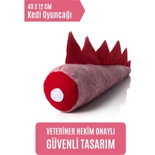 Özbience Dino Temalı Matatabi Kedi Oyuncağı, Aromalı ve Sesli, 40X12CM