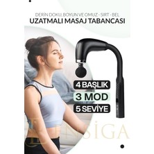 Allians Derin Doku ve Boyun Uzatmalı Masaj Tabancası, 4 Başlık, 3 Mod