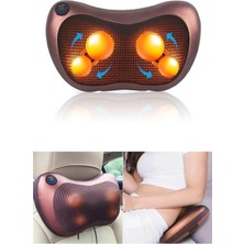 Allians Çift Motorlu Titreşimli Masaj Yastığı, Bel ve Omuz Rahatlatıcı