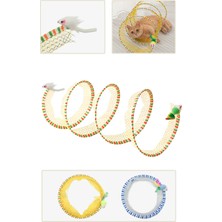 Özbience Esnek Katlanabilir Kedi Tüneli, Fare Oyuncaklı, Eğlenceli ve Pratik Kullanım