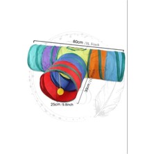 Özbience Katlanabilir Gökkuşağı Tünel, Eğlenceli Evcil Hayvan Oyun Alanı