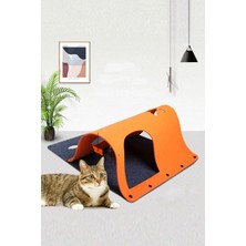 Özbience Renkli Kedi Tüneli ve Evi, 50X70 Cm, Eğlenceli ve Rahat Tasarım