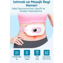 Allians Isıtmalı ve Titreşimli Regl Kemeri, Rahatlatıcı Masaj ve Destek