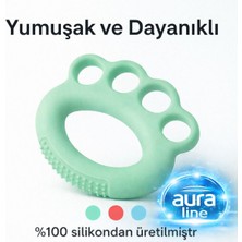 Allians Yeşil Silikon Bilek ve Parmak Güçlendirme Egzersiz Seti