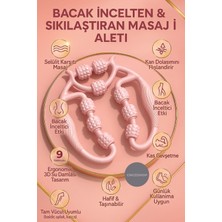 Allians Bacak Şekillendirme ve Sıkılaştırma Masaj Aleti, Pembe ve Mor, 9 Tekerlekli