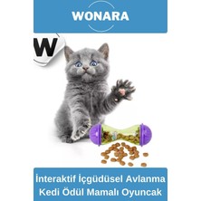 Özbience Dayanıklı Plastik Küçük Boy Kedi Ödüllü Saklama ve Oyuncak Seti
