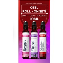 Allians Floral Sweet 3'lü Roll-On Set, Doğal Esansiyel Yağlar, 10ML x 3
