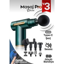 Allians Şarjlı 4 Başlıklı Masaj Cihazı, Pro 3, Çok Fonksiyonlu, Sessiz ve Kullanışlı