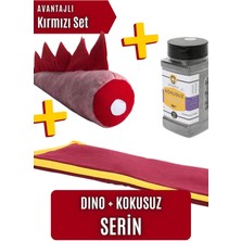 Özbience Renkli Kırmızı Set (Serin - Dino - Kokusuz) Eğlence ve Şıklık Için