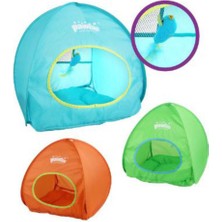 Özbience Renkli Kuş Oyuncaklı Kedi Kamp Çadırı 40X46,5 cm