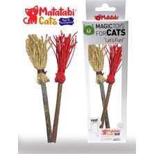 Özbience Doğal Kedi Çiğneme Çubuğu ve Iple Oyuncak, 2'li Set