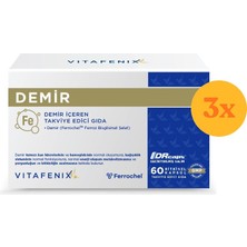 Vitafenix Demir 60 Kapsül - 3 Adet (180 Kapsül)