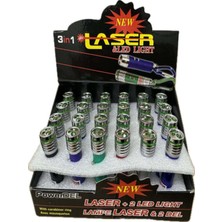 Özbience Lazer Kedi ve Köpek 3 Fonksiyonlu LED Işıklı Oyuncak, 24 Adet