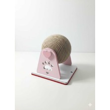 Özbience Ahşap Kedi Tırmalama Tahtası Pati ve Kalp Dekoratif Oyuncak