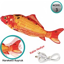 Özbience Hareketli Balık Kedi Oyuncağı, Eğlenceli ve Canlı Tasarım