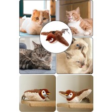 Özbience Şarjlı Peluş Uçan Kuş Oyuncak, Hareketli Kanatlı Evcil Hayvan Oyunu